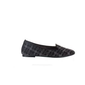 Skechers Womens Study Hall Black/Charcoal Ballet Flats Size 5 Medium (B, M)